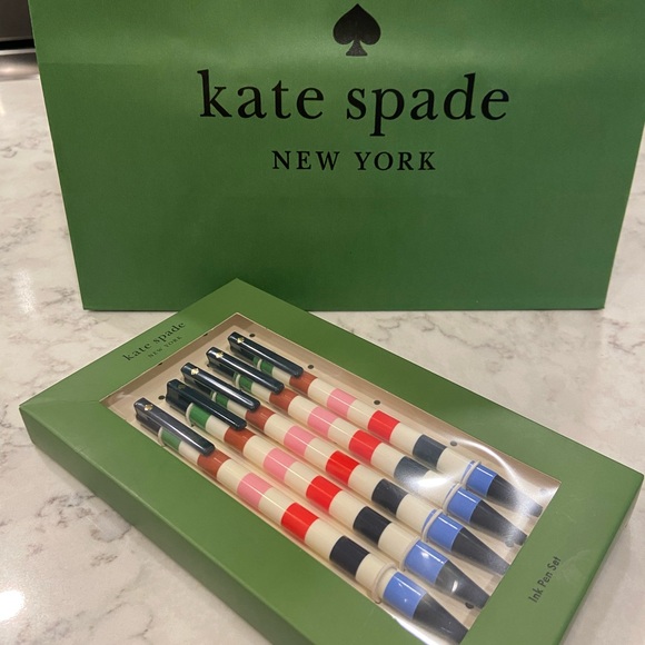 NWT! ♠️ Kate Spade 5-pen set. New, unopened packaging - Picture 3 of 10